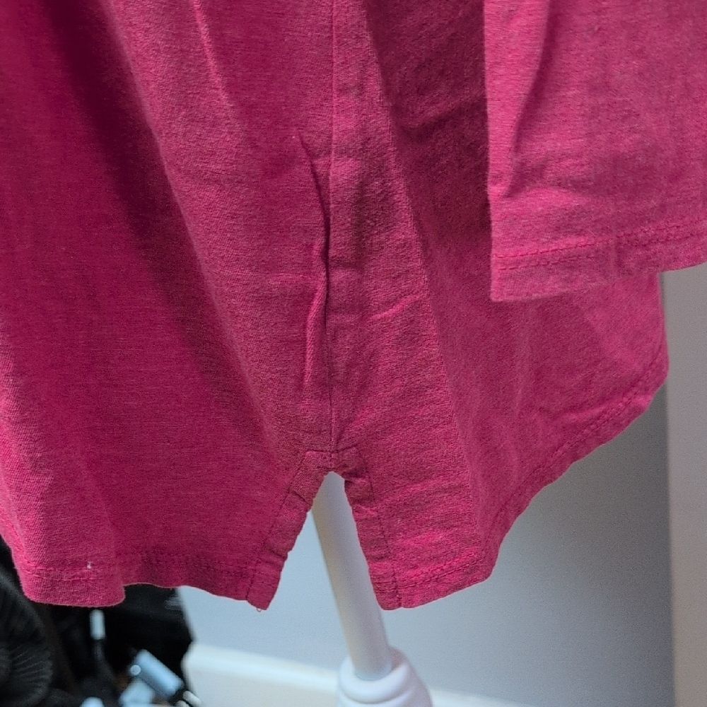 PureJill J.Jill Heathered Red LS Pima Cotton High-Low Tshirt Size MP - Picture 3 of 7